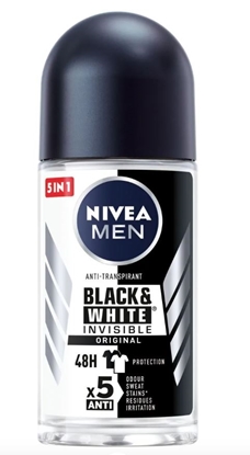 NIVEA MEN BLACK  WHITE ANTITRANSPIRANT ROLLON 50ML